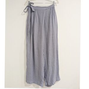 Black Crane Lavender Wide-Leg Women's Pants